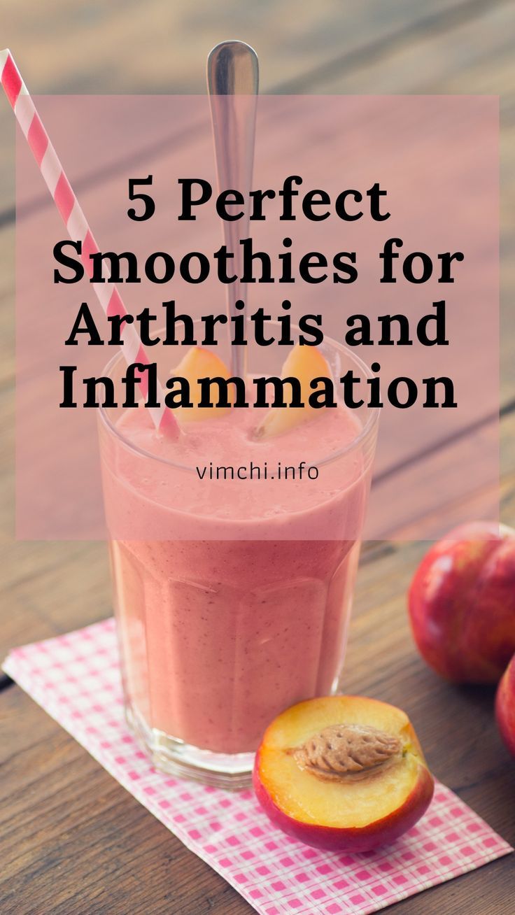 5 Smoothies for Arthritis and Inflammation to Try Inflammation Smoothie, Low Inflammation Diet, Inflammation Diet Recipes, Healing Smoothie, Inflammation Foods, Healthy Juicer Recipes, Healthy Juice Drinks, Anti Inflammation Recipes, Herbal Remedies Recipes