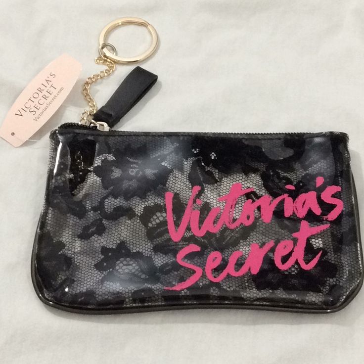 Victoria’s Secret See Thru Wallet Dimension 4”W X 6”L X .5”D Black Floral Print Gold Key Chain Zip Closure Wallet7 Visit My Closet For Similar Listings To Bundle And Save On Shipping Compact Black Bag As Gift, Compact Black Bag For Personal Use, Compact Black Bag For Gift, Compact Black Gift Bag, Trendy Black Compact Bag, Trendy Black Coin Purse For Personal Use, Black Clutch With Zipper Pouch For Personal Use, Victoria's Secret Everyday Clutch, Victoria's Secret Clutch Bag