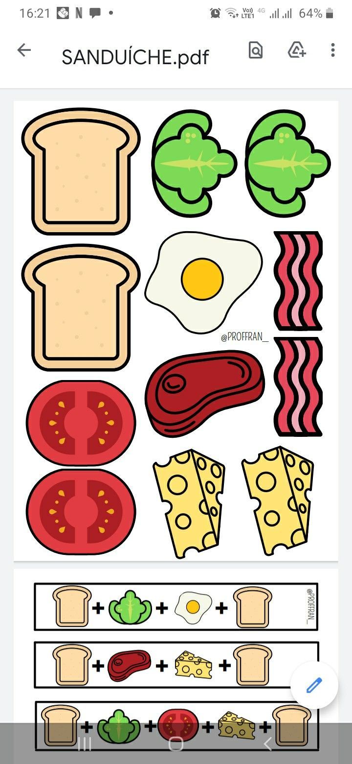 an image of food cut outs on the app