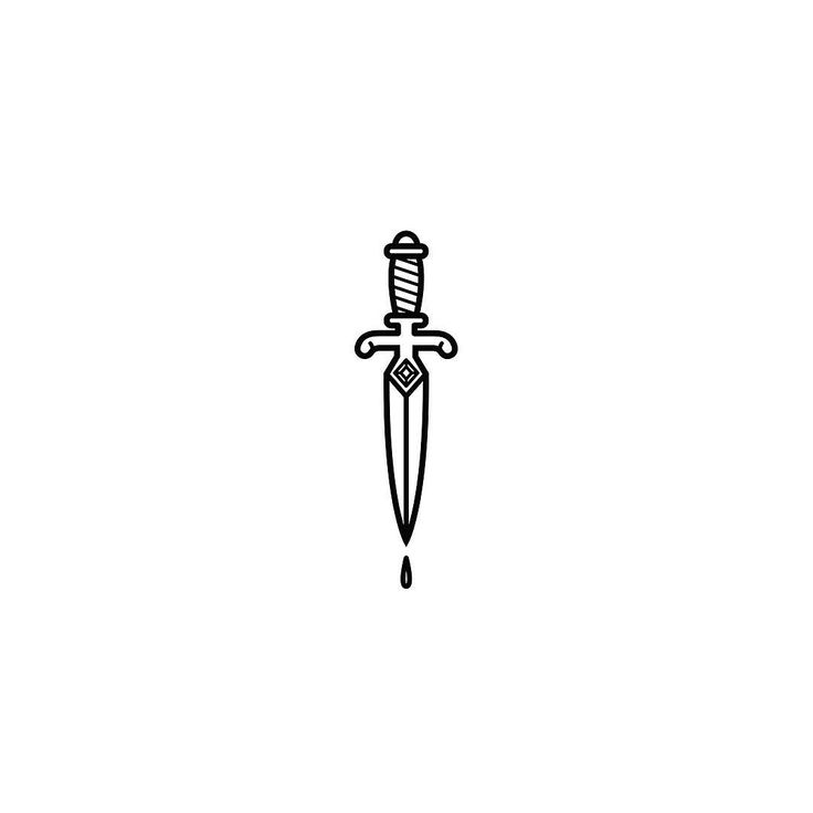 lil dagger for fun #tattoo #dagger #icon Simple Dagger Tattoo, Fun Tattoo, Stick Poke Tattoo, Knife Tattoo, Hawaiian Tattoo, Doodle Tattoo, Dagger Tattoo, Poke Tattoo, Tattoo Stencil