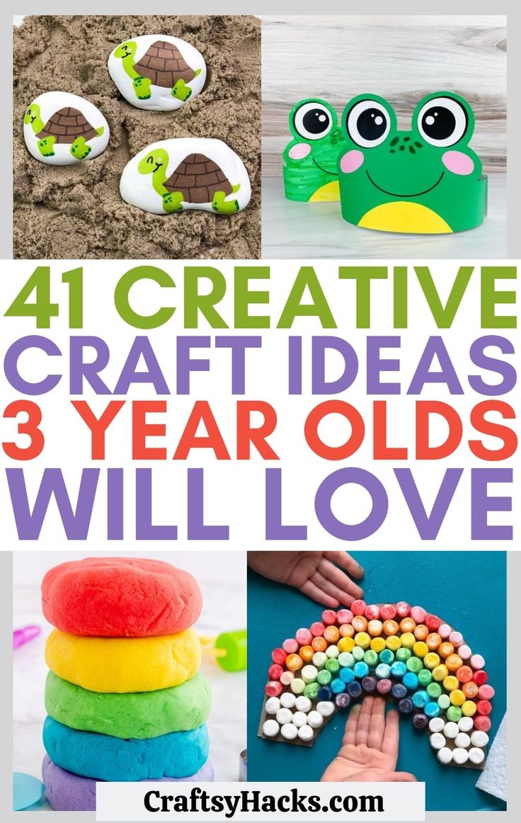 four different crafts and activities for kids to do with their own hands on the sand