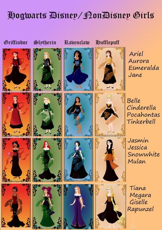 the disney princesses are all in different colors and sizes, with their names on them