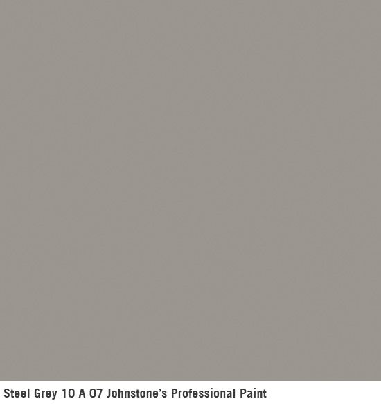 an airplane is flying in the sky over a gray background with text that reads, steel grey 10a johnston's professional paint