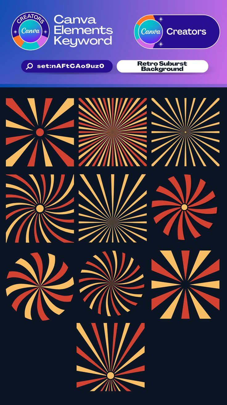 an abstract background with different colors and shapes in the shape of sunbursts