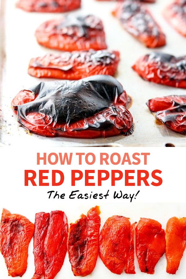 how to roast red peppers the easy way