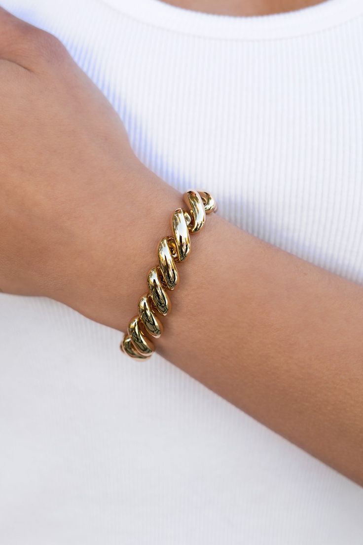 Paige Bracelet - Miranda Frye Stacked Bracelets, Wardrobe Styling, Gold Bracelet Cuff, Silver Cuff Bracelet, Ladies Boutique, A Bracelet, Bracelet Stack, Chain Pendants, Silver Bracelets