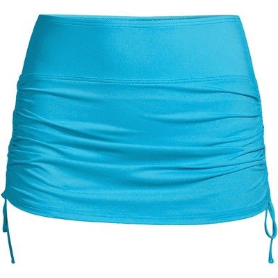 When it comes to swimwear  finding something that looks great and feels amazing can seem like an impossible task. But Lands' End is here to help! We believe every body is a beach body. And with a pair of these fun and flirty womens swim skirt bottoms  you can't go wrong. Made from LYCRA Xtra Life spandex  they're incredibly durable and last up ten times long than swimsuits made with regular spandex. And they resist damage from chlorine  sun and sweat  so you don't have to worry every time you ju Beachwear Swim Skirt For Summer Water Sports, Summer Beachwear Swim Skirt For Water Sports, Beachwear Swim Skirt For Water Sports In Summer, Turquoise Bottoms For Poolside And Beach Season, Summer Turquoise Bottoms For Pool, Fitted Bottoms For Beach Season Water Sports, Fitted Bottoms For Water Sports And Beach Season, Stretch Swim Skirt For Water Sports, Stretch Swim Skirt For Water Sports And Beachwear