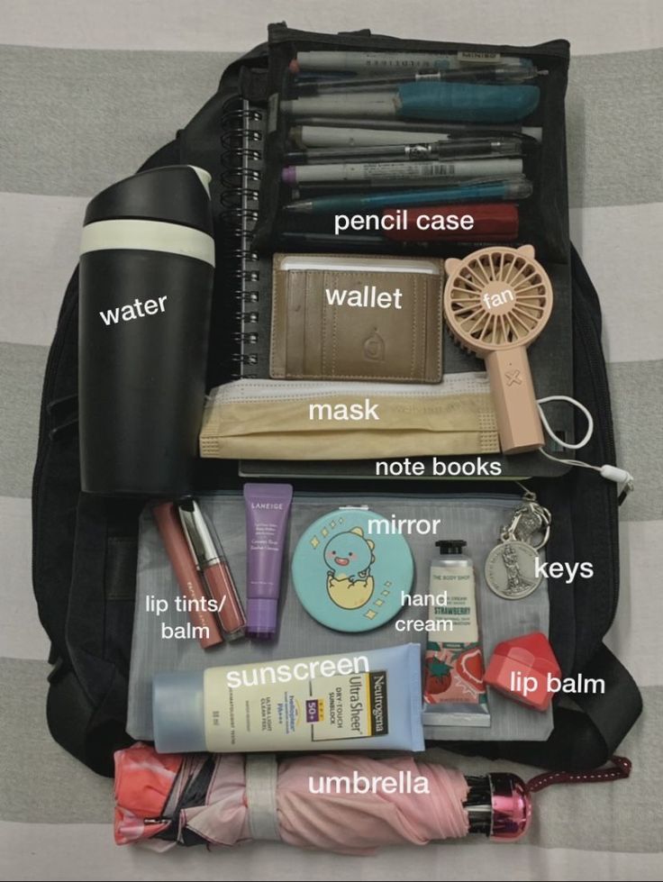 Inside School Bag Organization, Whats In My Jansport Backpack, What’s Inside My Backpack, Whats Inside My Backpack, Sixth Form Bag Essentials, What’s In My Bookbag, What's In My College Backpack, How To Organize Backpack, Backpack Essentials College