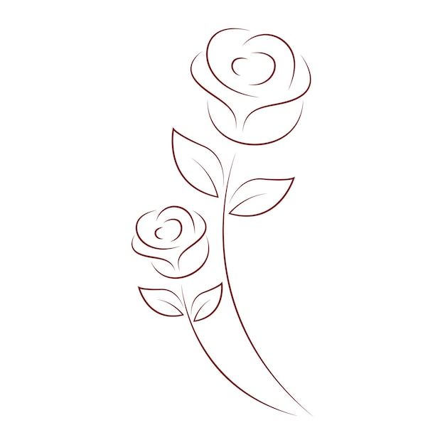 a flower that is drawn in the shape of a rose