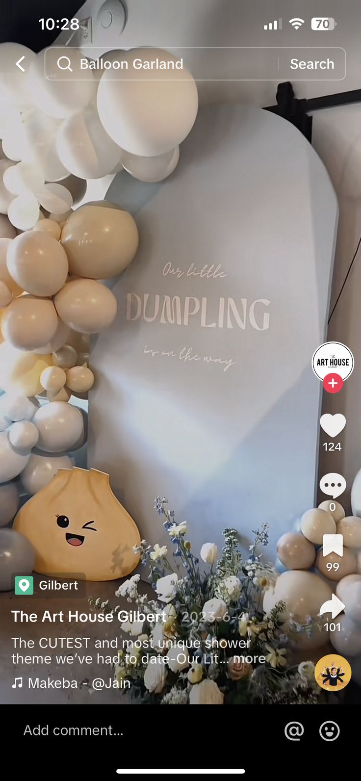 an image of balloons on the wall and in the background with text that reads, we are balloon garland