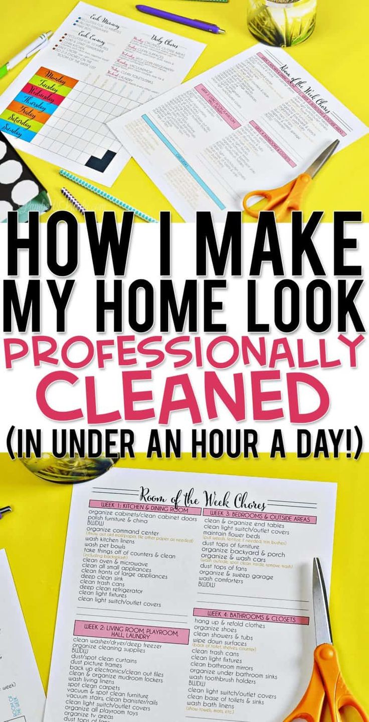 how i make my home look professionally cleaned in under an hour a day