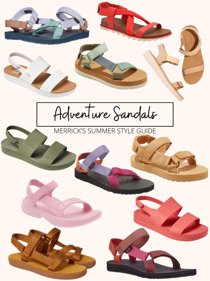 Adventure Sandals - Merrick's Art Beach Sandals Women, Womens Hiking Sandals, Best Travel Sandals For Women, Waterproof Sandals Womens, Cute Walking Sandals, Sports Sandals Women, Travel Sandals Women, Beach Hike Outfit, Hiking Sandals Outfit