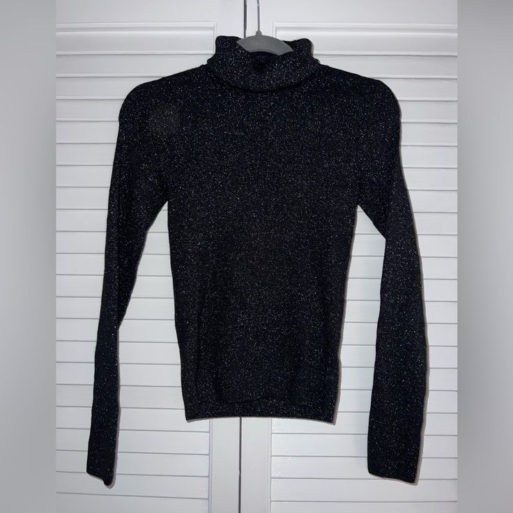 Express Glitter Turtleneck Sweater. Never Worn. Comes From Pet And Smoke Free Home. Open For Reasonable Offers Turtleneck Sweater, Colorful Sweaters, Turtle Neck, Womens Tops, Women Shopping, Black, Color