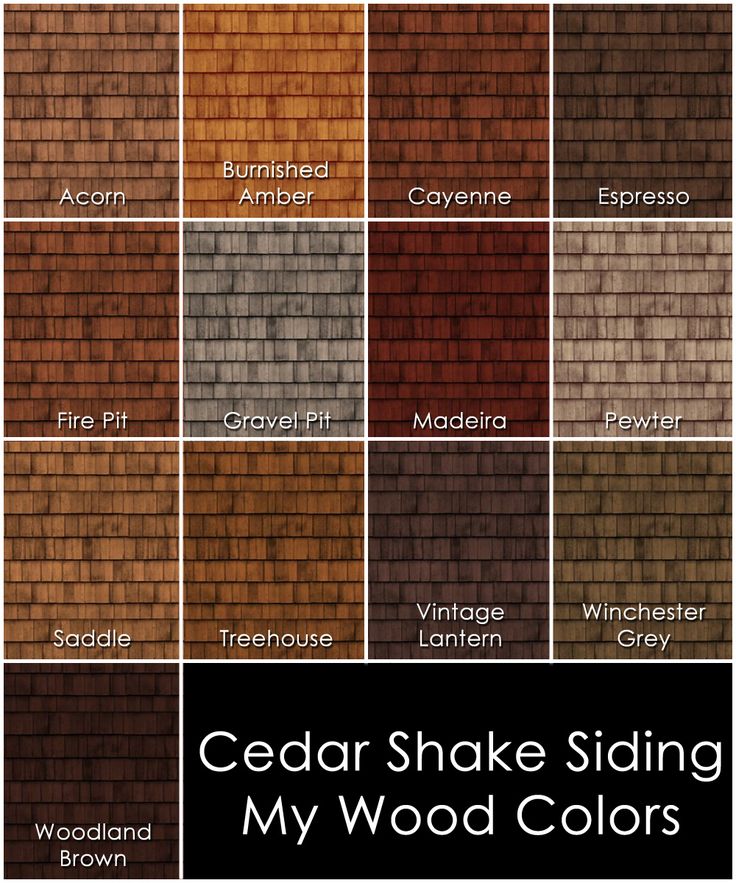 cedar shake siding colors with the words cedar shake siding my wood colors