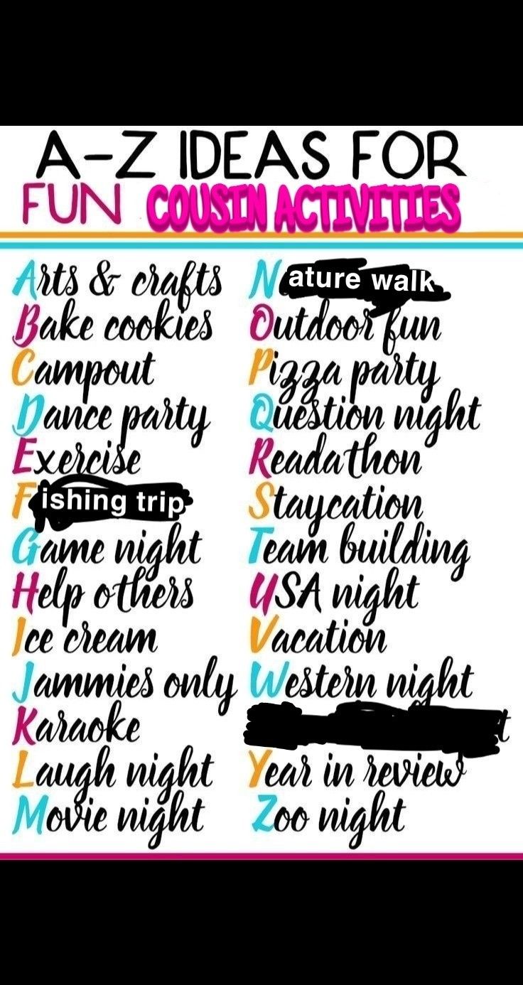 a poster with the words fun ideas for coun activities written in different font styles