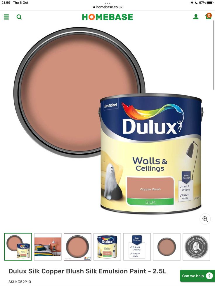 a can of duluxx wall and ceiling paint on the app store's website