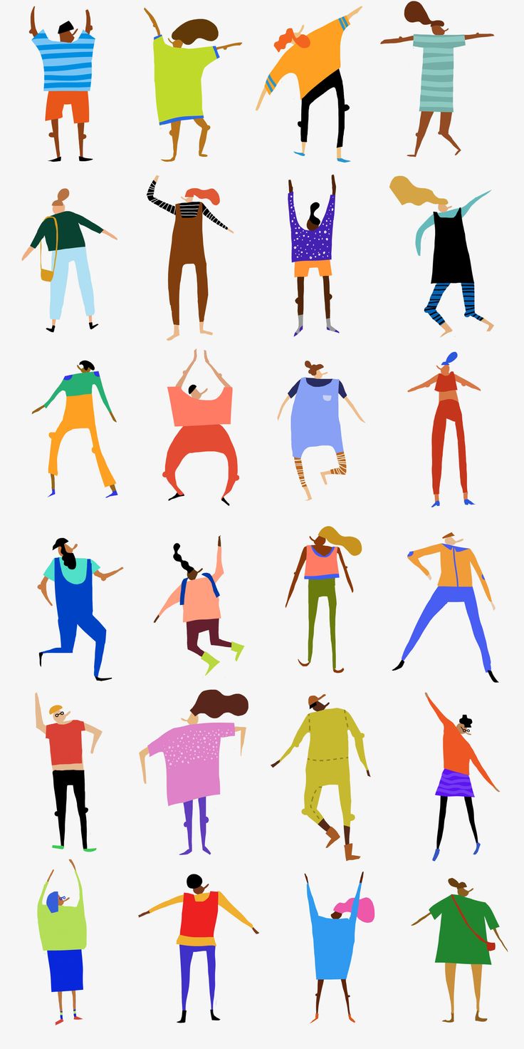 an image of people doing different poses on the same person's back and shoulders