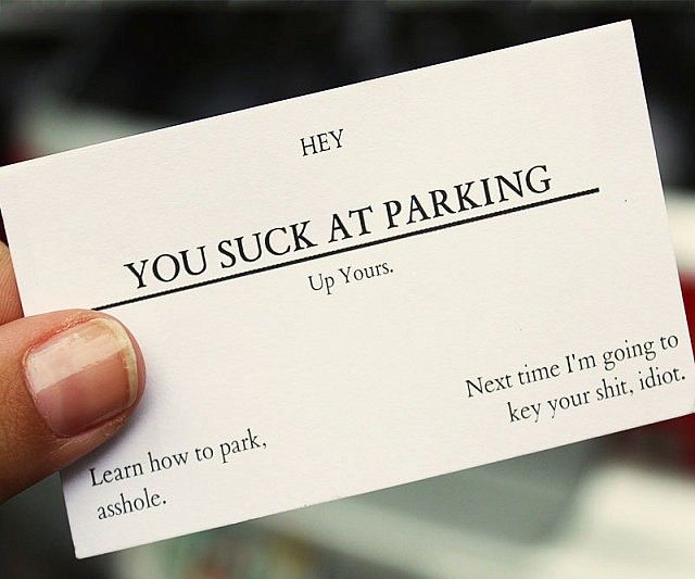 You Suck At Parking Business Cards Funny Business Cards, Dumb And Dumber, Business Cards, Geek Stuff, Cards Against Humanity, Humor, Feelings, Memes, Funny