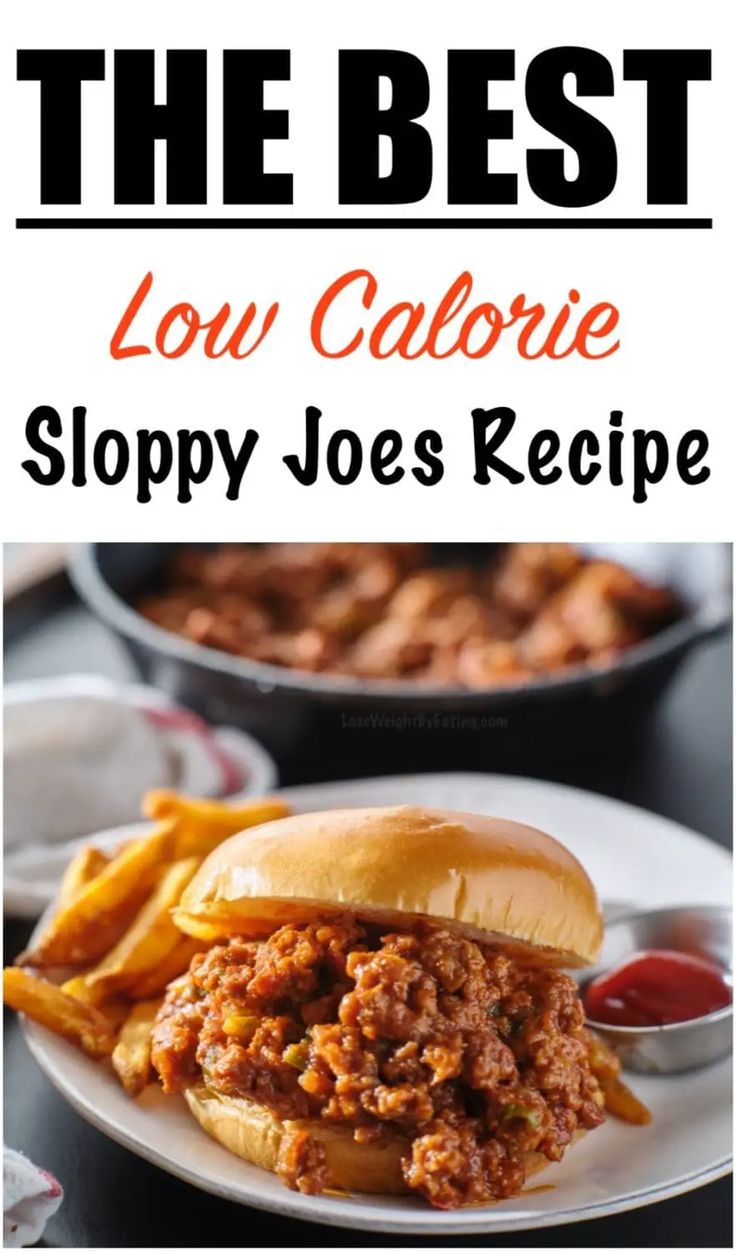 the best low calorie sloppy joes recipe