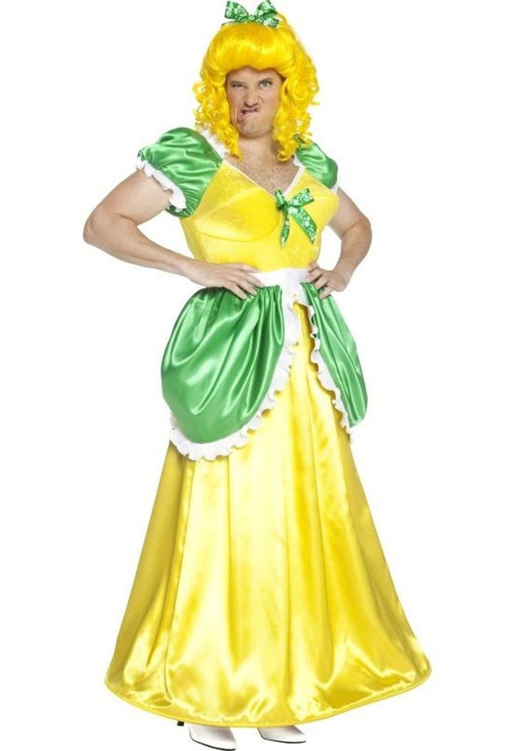 a woman in a yellow and green dress is standing with her hands on her hips