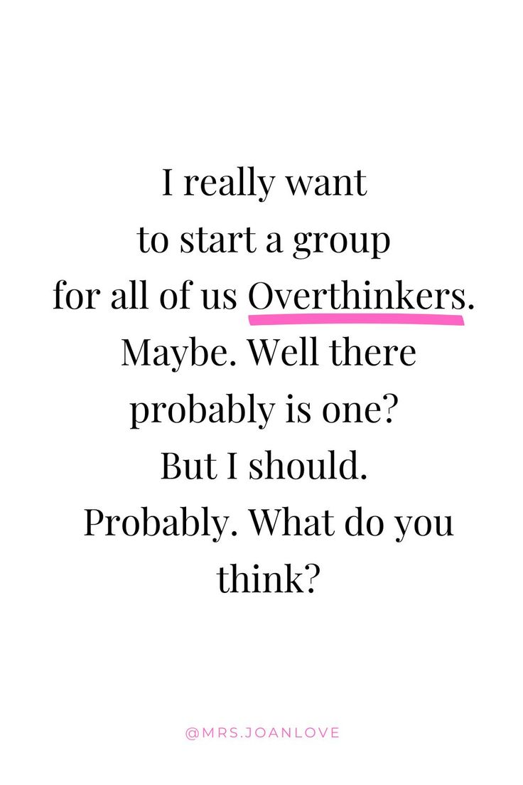 a quote that reads i really want to start group for all of us overthikers maybe