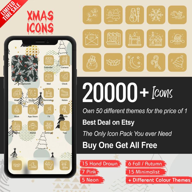 the xmas icons pack is now available for iphones and ipads, but it's only $ 5 99