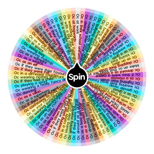 a spinning wheel with the word spin written on it in different colors and letters that spell out