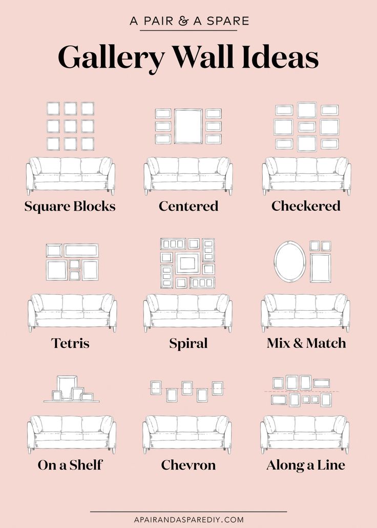 a poster with different types of couches and chairs on it's side, including the