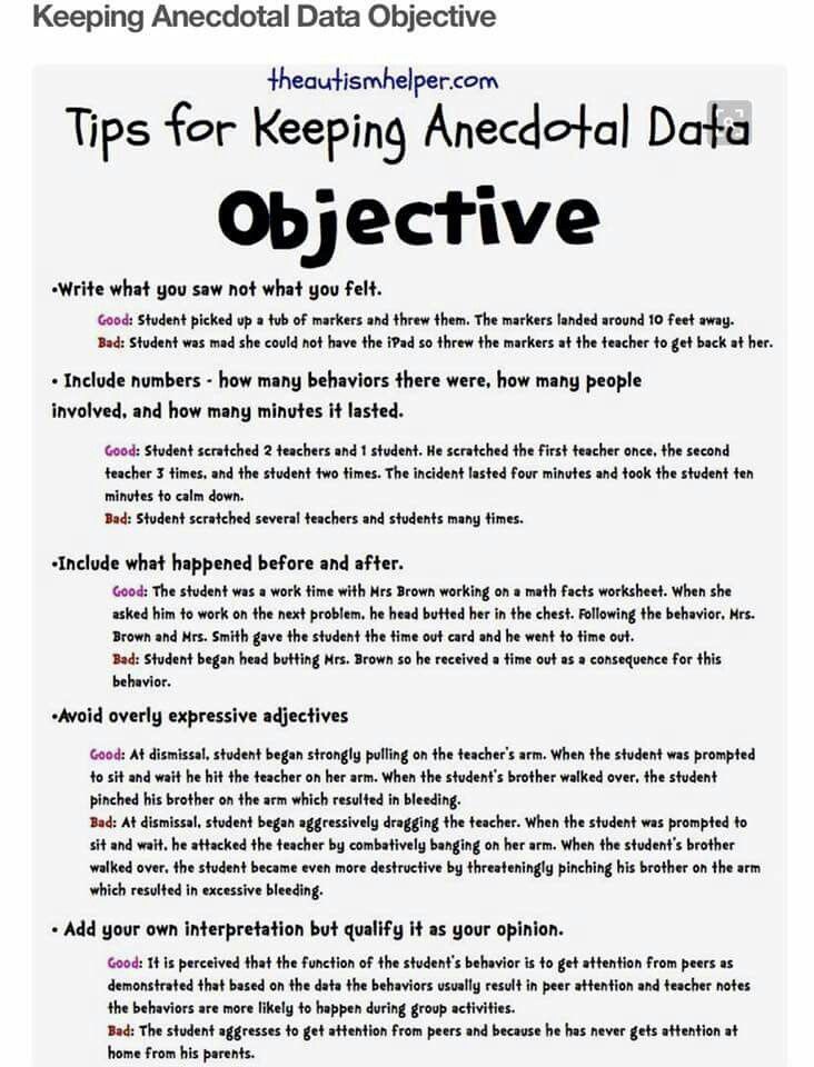 a poster with the words tips for keeping aneclab data subjective in it