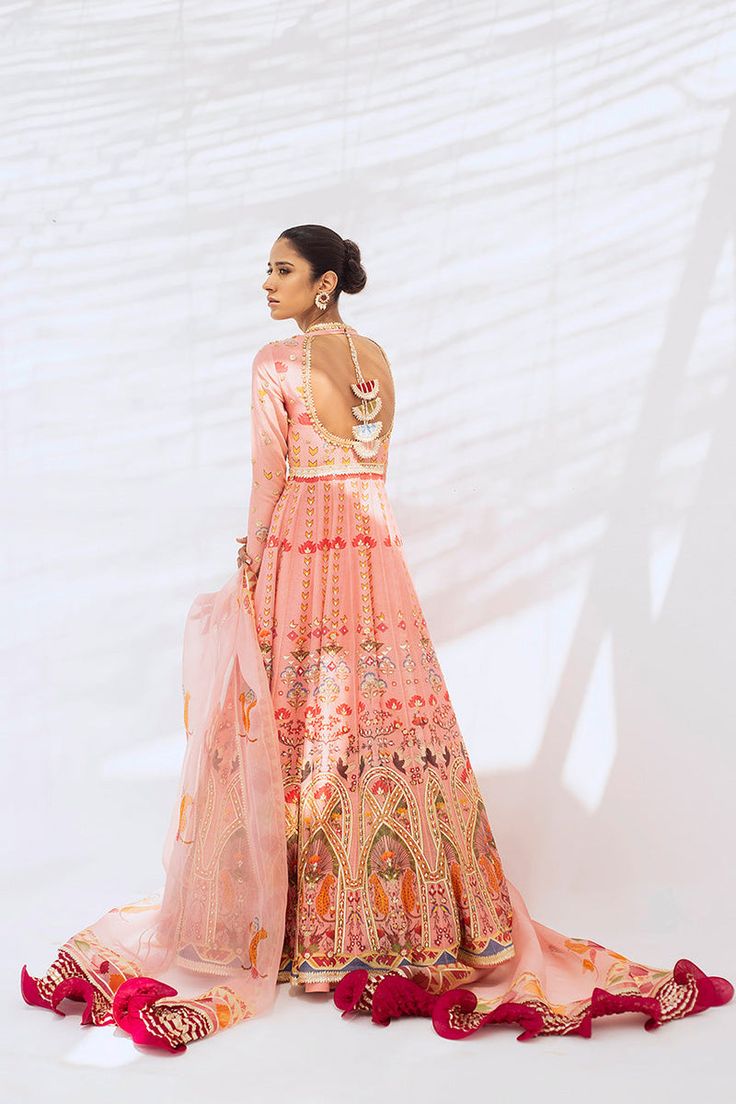 Mirha – Sania Maskatiya International Engagement Bride Dress, Sania Maskatiya, Printed Organza, Engagement Bride, Nikkah Dress, Website Features, Designer Name, Dress Inspo, How To Dye Fabric