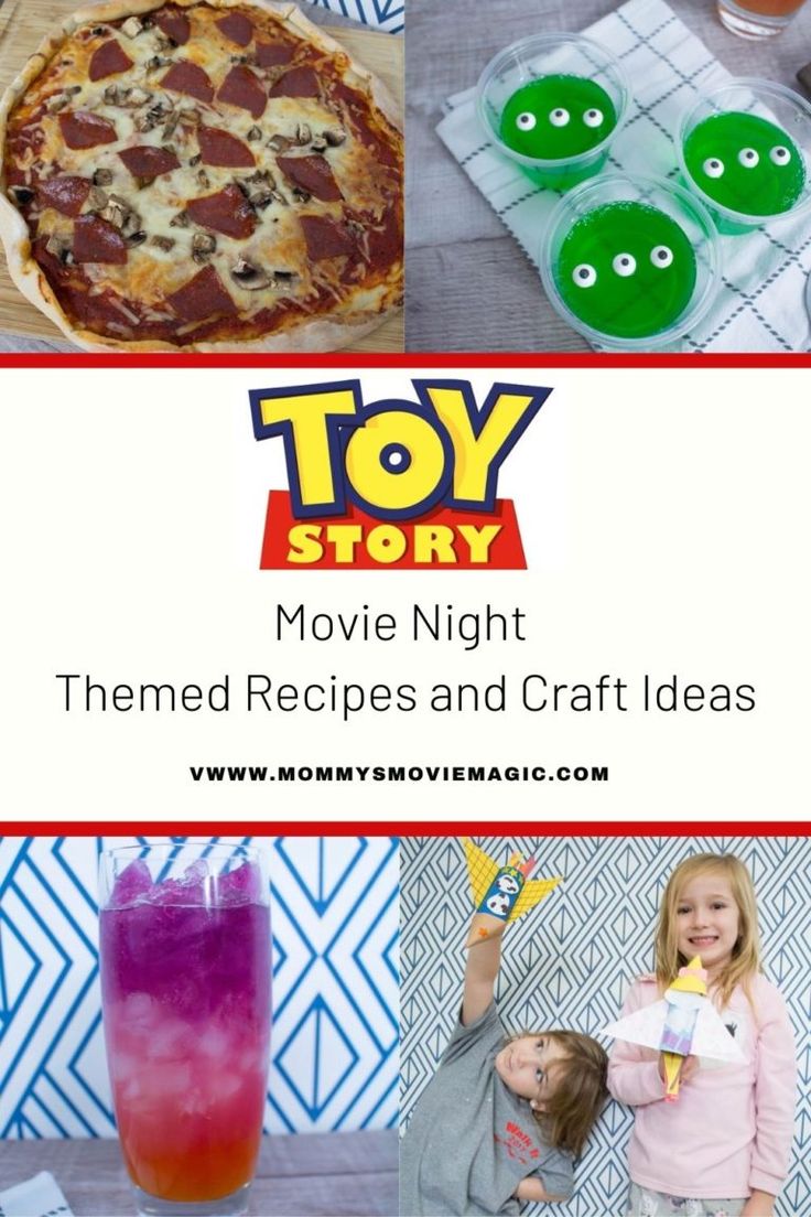 toy story movie night themed recipes and craft ideas