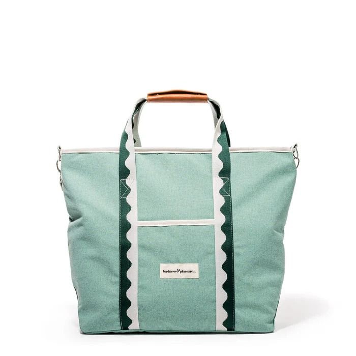 The Premium Cooler Tote Bag - Rivie Green | Business & Pleasure Co. Cooler Tote Bag, Picnic Essentials, Small Travel Bag, Ice Packs, Cooler Tote, Insulated Bag, The Picnic, Bike Bag, Pull Sweat