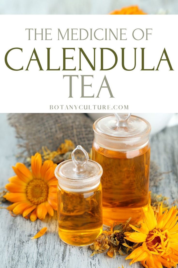 the medicine of calendula tea