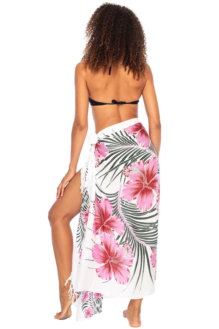 HAWAIIAN PARROT SARONG. Striking parrot sarong wrap with vibrant tropical colors gives you an exotic look and feel. Trimmed with boho fringed edges. Includes a coconut clip for easy tying GENEROUSLY SIZED at 67x 45, this swimsuit cover up fits most sizes. Wear it as a sarong skirt, wrap as a pareo dress, or wear as a shawl. Use for a beach blanket, tablecloth, even a colorful wall hanging 100% RAYON. With a soft, silky feel, rayon is a natural fiber that lets skin breathe. This bathing suit or b Pareo Dress, Tropical Skirt, Colorful Wall Hanging, Wrap Swimsuit, Duster Dress, Shrug For Dresses, Sarong Wrap, Sarong Skirt, Skirt Wrap