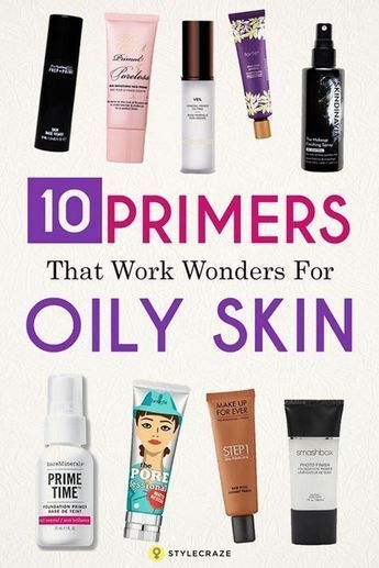 A primer acts as a base for the makeup/foundation that makes the skin appear smoother and even. It acts like glue, holding your skin and your makeup together for hours. It also minimizes the visibility of fine lines, open pores, and dark circles, giving an even, flawless base for the makeup to glide on. Thus, wearing a primer before applying makeup is of utmost importance. 10 Best Primers For Oily Skin and Large Pores Best Foundations For Oily Skin, Primer For Oily Skin And Large Pores, Primers For Oily Skin, Best Primer For Oily Skin, Best Drugstore Primer, Drugstore Primer, Makeup Journal, Best Primers, Matte Make Up