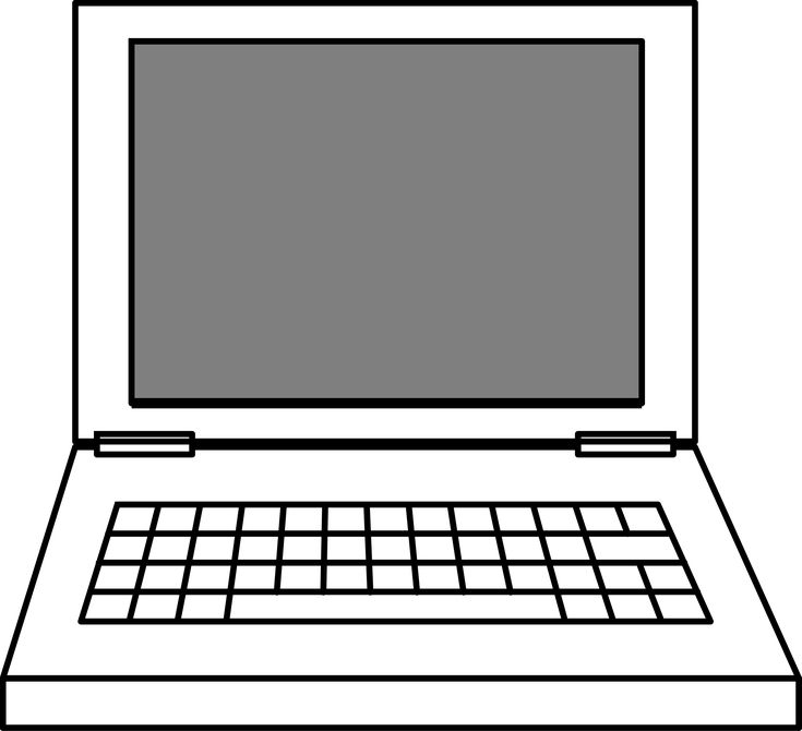 an open laptop computer sitting on top of a white surface with the keyboard facing forward