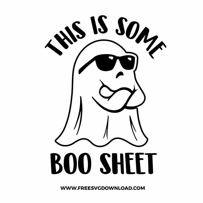 this is some boo sheet with sunglasses on it