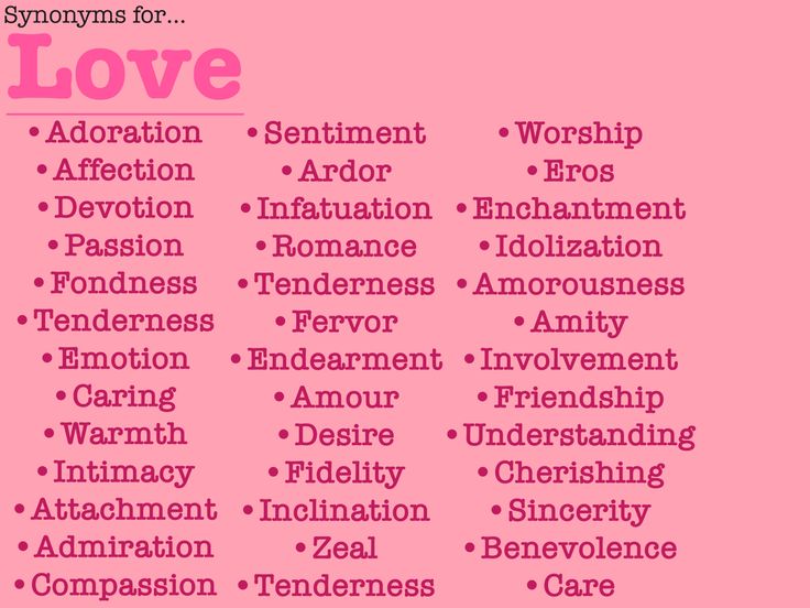 a pink poster with words that say love and other things in different languages on it