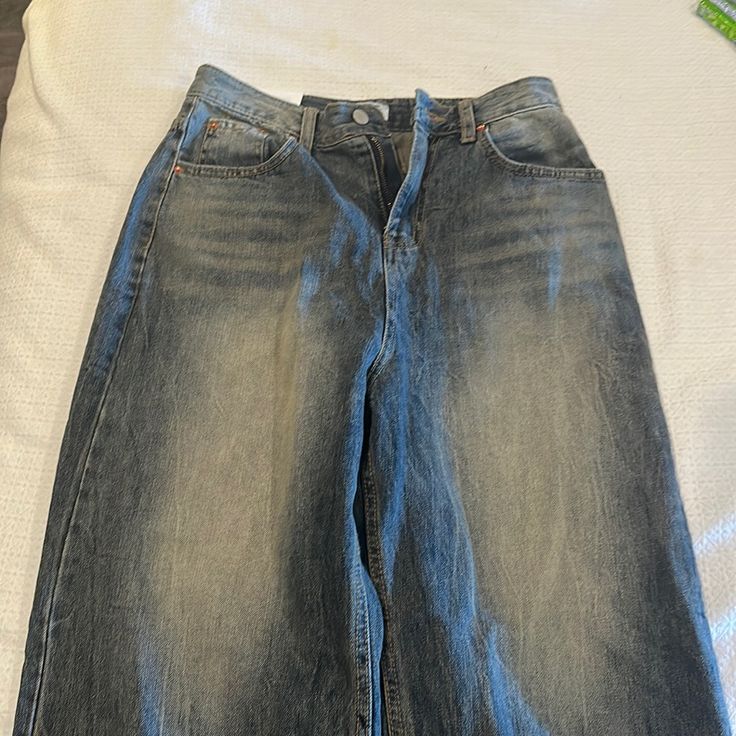 New Baggy Wide Legs Korean Baggy Jeans, Ripped Baggy Jeans, Zara Wide Leg Jeans, Low Rise Baggy Jeans, Bell Jeans, Super Flare Jeans, Aeropostale Jeans, Flare Denim Jeans, Pull On Jeans