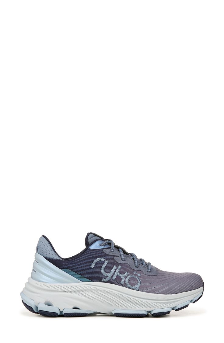 Amp up your fitness routine with this premium walking sneaker featuring a breathable mesh upper grounded on a RE-ZORB® shock-absorbing footbed. A two-piece rubber sole with built-in compression channels keeps your stride grippy and stabilized while you rack up the miles in this cushy performance shoe. Cushioning: absorbs impact and distributes weight for consistent, buoyant comfort under each step Lightweight: puts cushioning and performance underfoot with an emphasis on streamlined comfort Stab Lace-up Running Shoes With Gel Cushioning For Workout, Dynamic Lace-up Running Shoes For Light Exercise, Blue Functional Sneakers For Workout, Athleisure Sneakers With Arch Support For Light Exercise, Athleisure Sneakers With Arch Support, Synthetic Athleisure Running Shoes For Light Exercise, Sporty Running Shoes With Gel Cushioning For Light Exercise, Trail Running Shoes With Boost Midsole For Light Exercise, Sporty Sneakers With Arch Support For Light Exercise