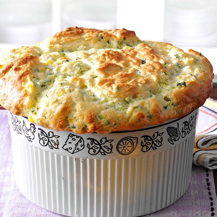 a close up of a casserole in a pan on top of a table