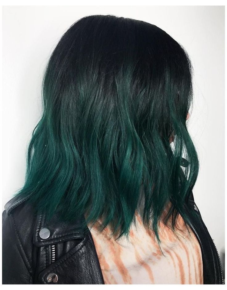 Short Curly Green Hair, Dark Green Balayage, Dark Green Ombre Hair, Green Ombre Hair, Green Hair Ombre, Short Green Hair, Dark Green Hair, Hair Blonde, Dye My Hair