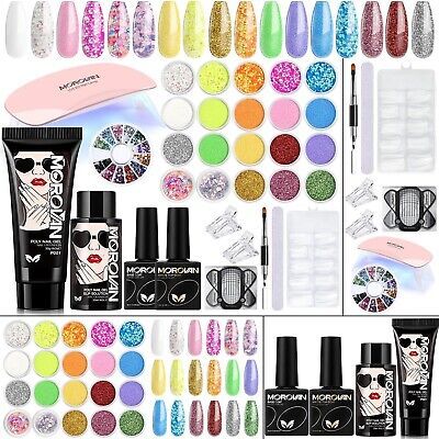 ad eBay - Morovan Poly Gel Nail Kit: Clear Poly Nail Gel Kit Starter Kit 20 Colors Poly - Buy Now, click the link (eBay) Morovan Poly Gel, Poly Gel Nail Kit, Poly Nail Gel, Light Nail, New Years Nail Designs, Poly Gel, Lamp Diy, Gel Set, Light Nails