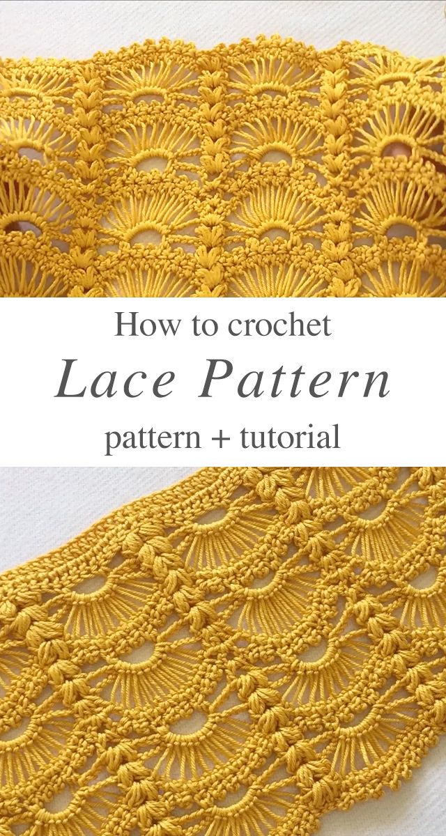 crochet lace pattern with text overlay that says how to crochet lace pattern