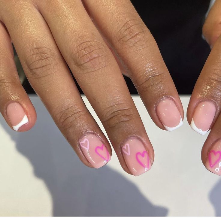 Paige Taylor, Retro Nails, Pink Gel Nails, February Nails, Gel Nails Diy, Simple Gel Nails, Work Nails, Short Square Acrylic Nails, Acrylic Nails Coffin Pink