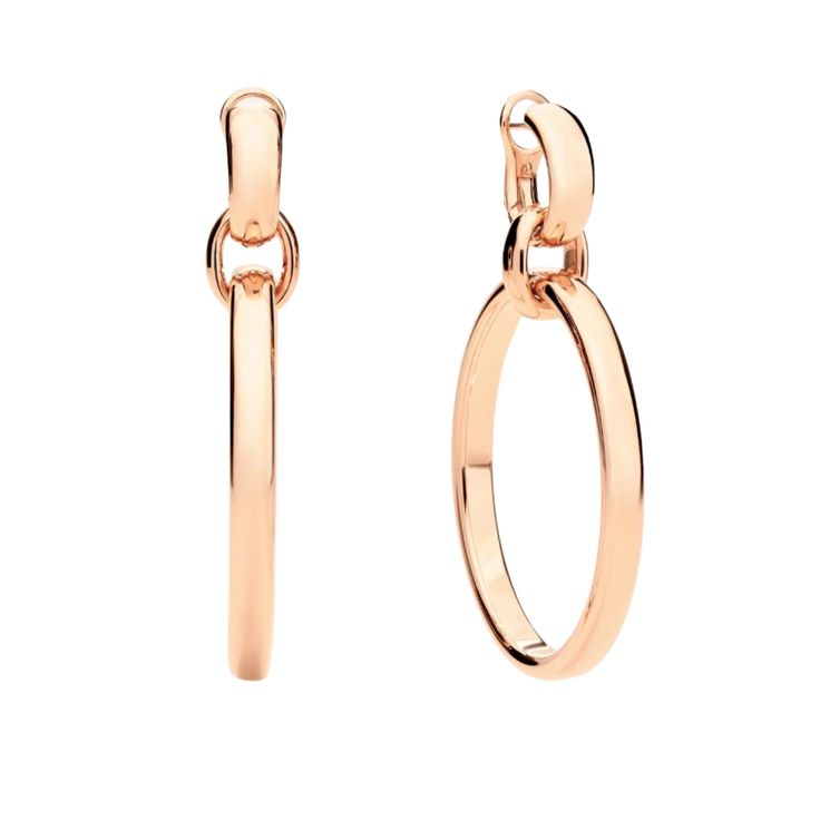 As master of the art of chain making, from a simple single strand to high jewellery creations, the Iconica offers the Hoop earrings in rose gold. MATERIAL: 18k Rose Gold Rose Gold 18k - Gold takes its name from the Indo-European word “gehl” meaning to shine. Rose - a delicate tint achieved by mixing gold with small quantities of copper and silver. Every Pomellato jewel is made to be worn every day and on every occasion. This is why no extraordinary maintenance is needed, especially if it is delicately handled and cleaned. If you want to preserve the shine of Pomellato jewelry, we recommend you to store it in a clean, dry place away from any heat sources. REF: POC2062_O7000_00000 Gold Pendant Earrings, Pomellato Jewelry, Indo European, Chain Making, High Jewellery, Rose Gold Pendant, House Gifts, Fine Watches, Jewelry Creation