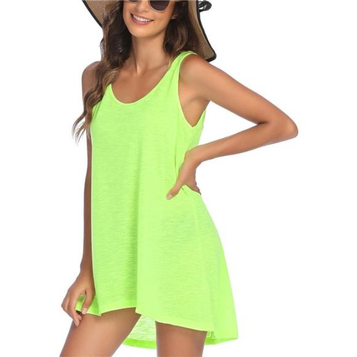 *Good Material: Made Of 95% Polyester,5% Spandex. Soft And Breathable Beach Cover Up Keeps You Cool And Comfy At Hot Summer. Well-Made Bathsuit Coverup & Hight Quality Beach Coverup Dress Provides Excellent Wearing Experience. *Design Of Swim Coverups: Shirtdress Coverup With Sexy V Neeck,Stylish Print And Sleeveless Top Is Unique And Fashion.The Length Of Beach Dress Can Cover Your Butt, Showing Your Killer Body And Slender Leg At Beach Time. *Occations: Flattering Fit As Beach Cover Up, Enjoyi Sleeveless Stretch Tank Top For Summer, Stretch Sleeveless Tank Top For Summer, Solid Color Beach Tops For Beach Season, Summer Beach Tops Solid Color, Summer Sleeveless Tank Top For Workout, Stretch Sleeveless Beach Top, Sleeveless Stretch Tops For Beach, Sleeveless Stretch Top For The Beach, Sleeveless Tank Top For Summer