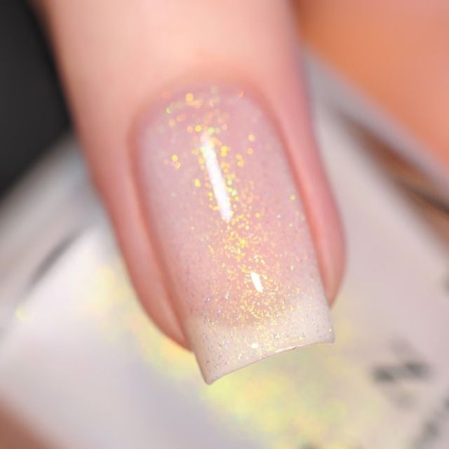 ilnpbrand - Etsy Ireland Sheer Shimmer Nails, Jelly Nail Polish, Red And Gold Nails, White Holographic, Sheer Nails, Jelly Nail, Shimmer Nail Polish, Fantasy Nails, Nail Shimmer