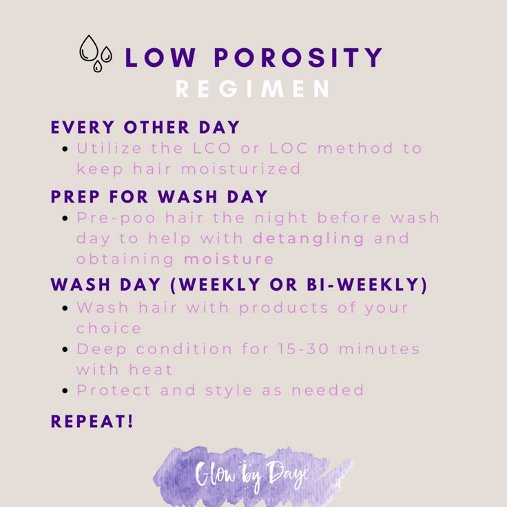 Hair Regimen for LOW POROSITY Hair – Glow by Daye Wash Day Routine Low Porosity Hair, Taking Care Of Braids, Low Prosperity Hair Routine, Hair Routine For Low Porosity Hair, How To Take Care Of Low Porosity Hair, Low Porosity Curly Hair Routine, Hair Care For Low Porosity Hair, Low Porosity Hair Products Shampoos, Low Porosity Hair Care Products