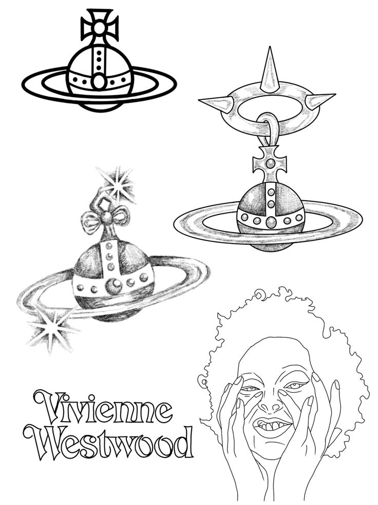 an image of some cartoon characters in black and white with the words winene westwood